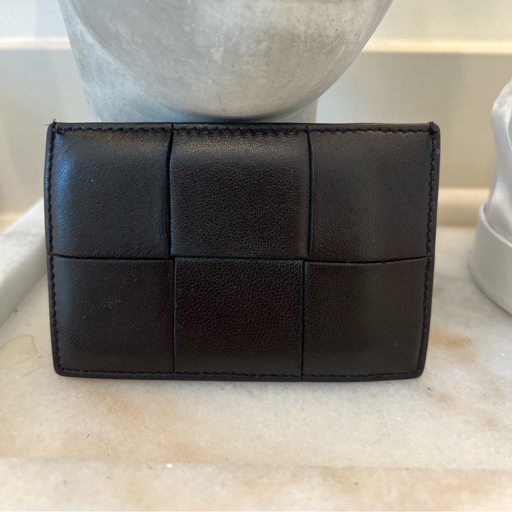 Bottega Veneta leather card case